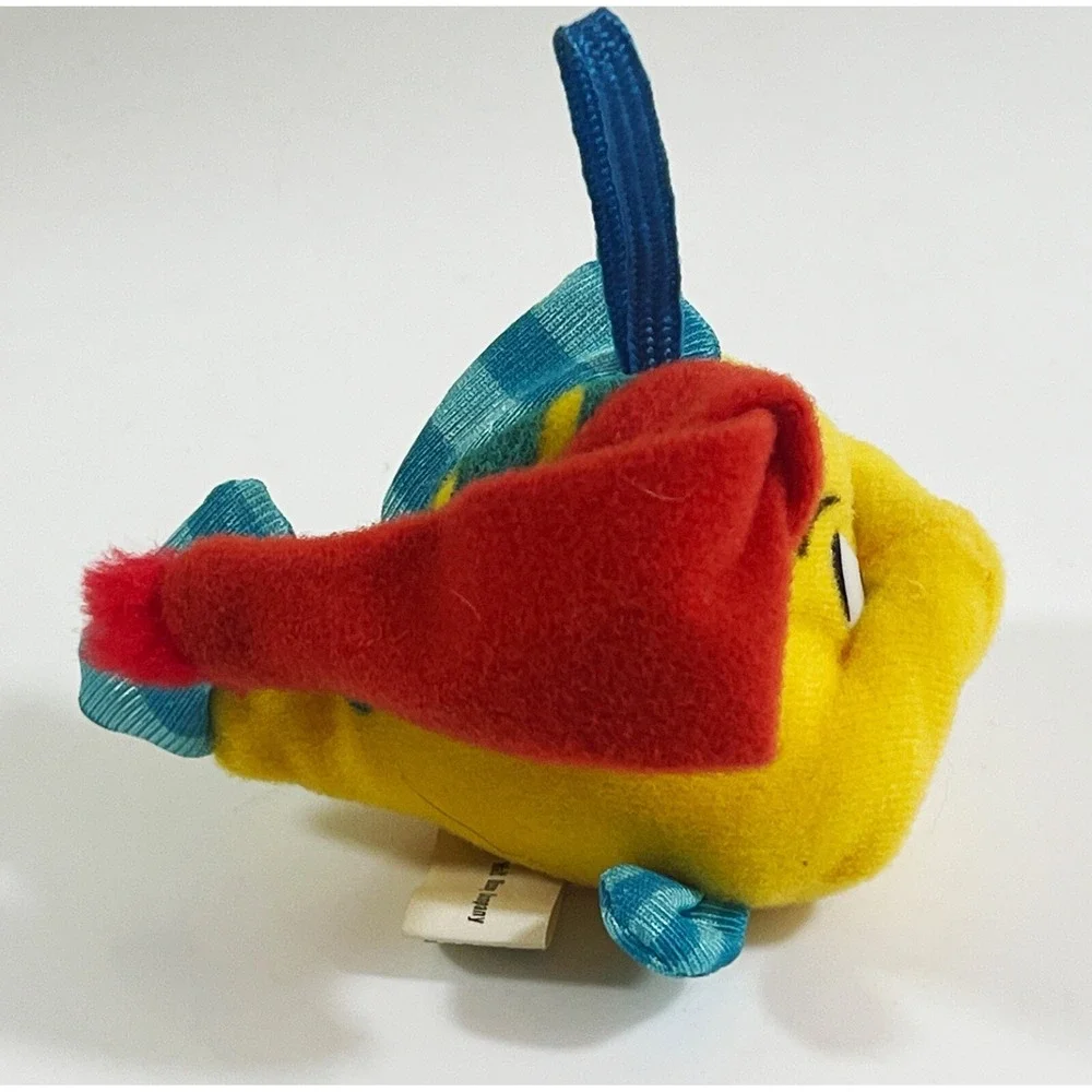 Disney Little Mermaid Holiday Flounder Plush McDonald's Happy‎ Meal Toy Vintage